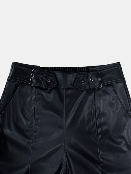 Belted Wide Leg Pants