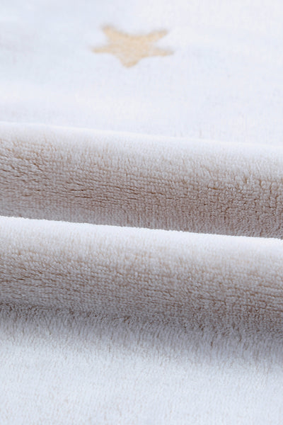 Cozy Tan Star Print Top and Shorts Lounge Set