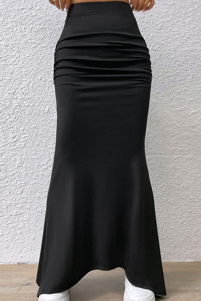 Black Maxi Trumpet Skirt
