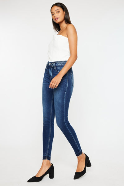 High Rise Ankle Skinny Jeans+