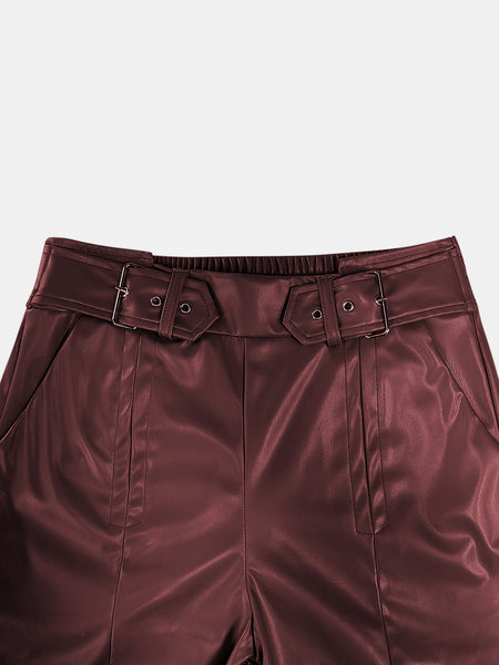 Belted Wide Leg Pants