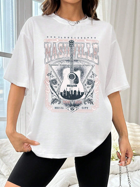 Nashville Guitar Graphic Tee