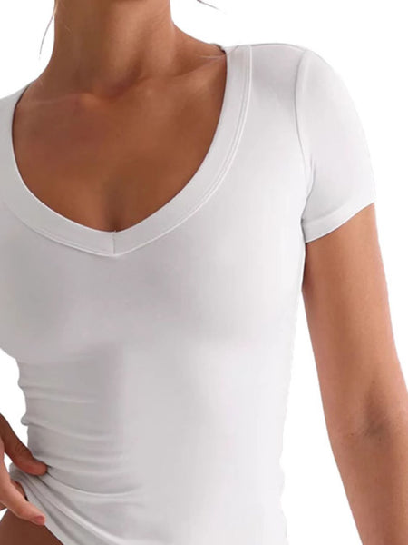 Scoop Neck Short Sleeve T-Shirt