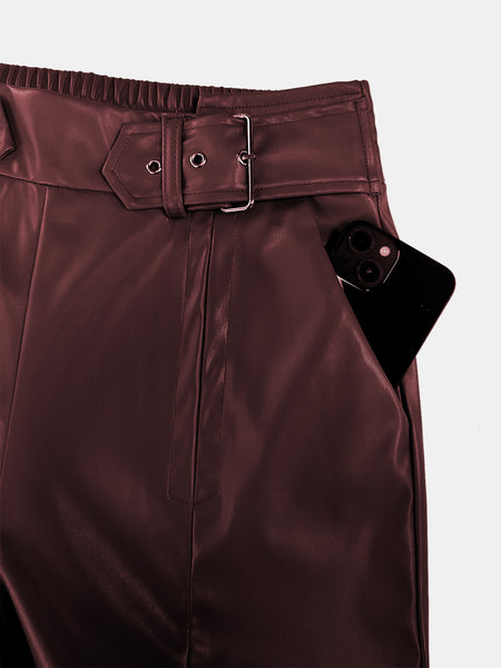 Belted Wide Leg Pants