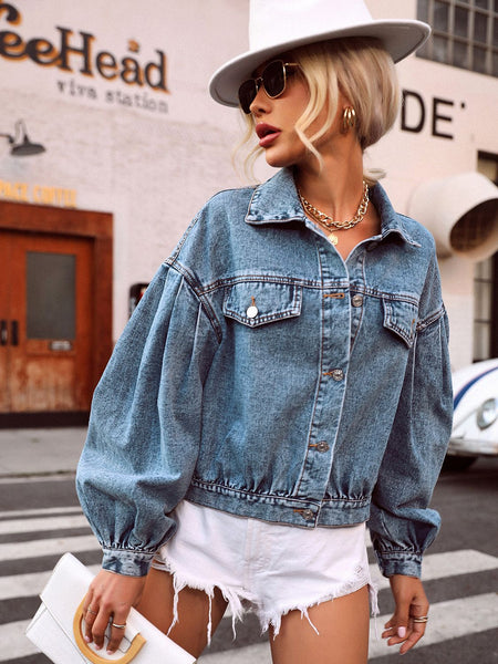 Dropped Shoulder Denim Jacket