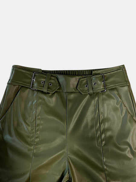 Belted Wide Leg Pants