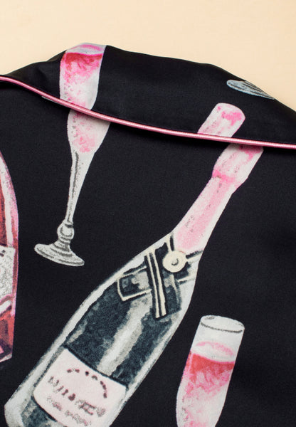 Champagne Short Sleeve Top and Shorts Set