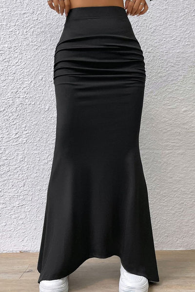 Black Maxi Trumpet Skirt