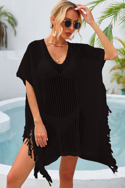 Fringe Trim Swim Cover Up