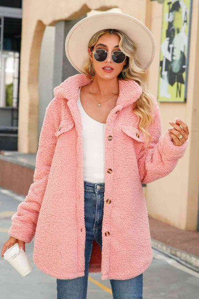 Button Down Collared Coat