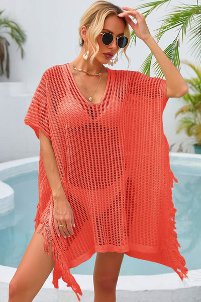 Fringe Trim Swim Cover Up