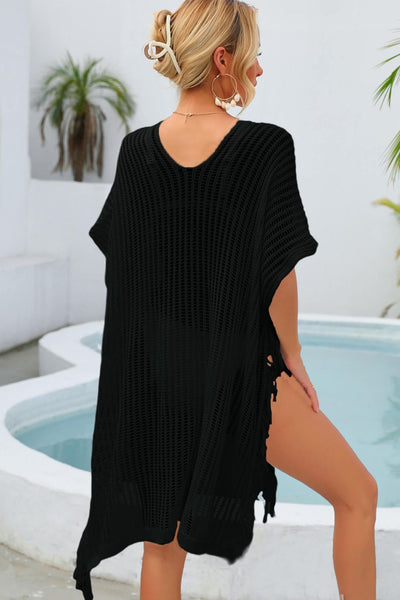 Fringe Trim Swim Cover Up