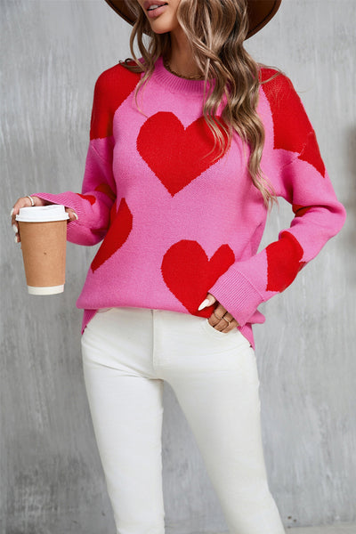 Big Hearts Long Sleeve Sweater