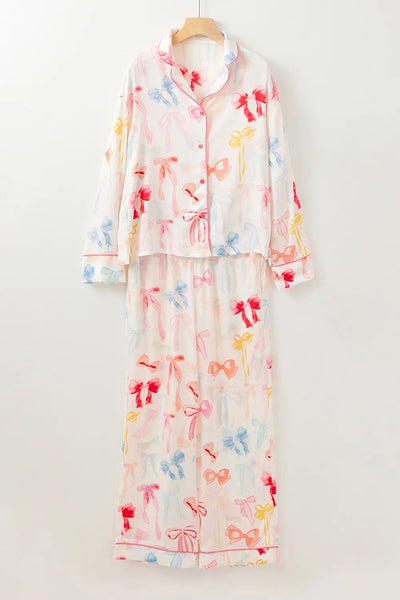 Bow Printed Lounge Set