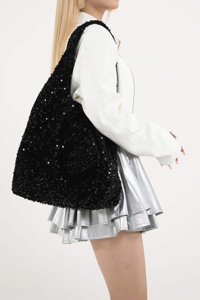 Sequin Carryall Handbag