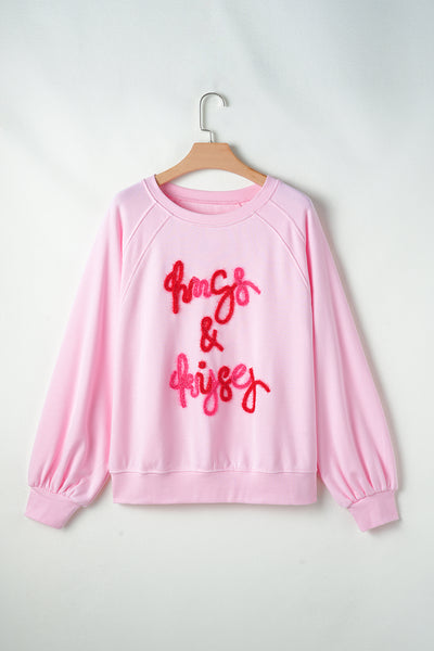 Hugs & Kisses Round Neck Sweatshirt