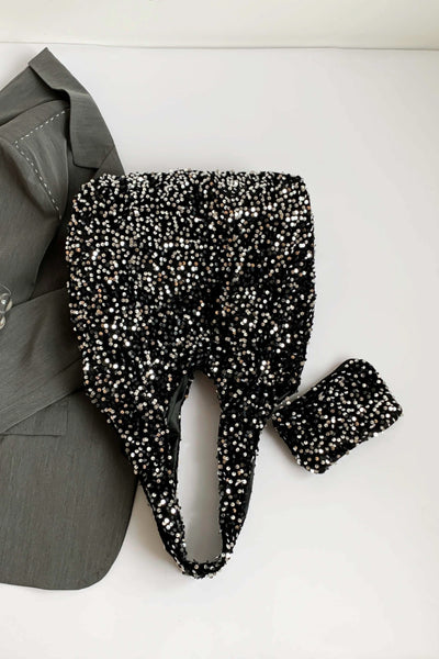 Sequin Carryall Handbag