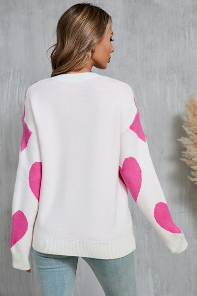 Big Hearts Long Sleeve Sweater