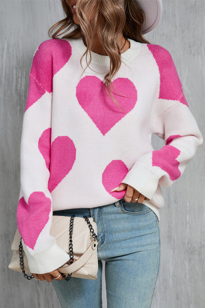 Big Hearts Long Sleeve Sweater
