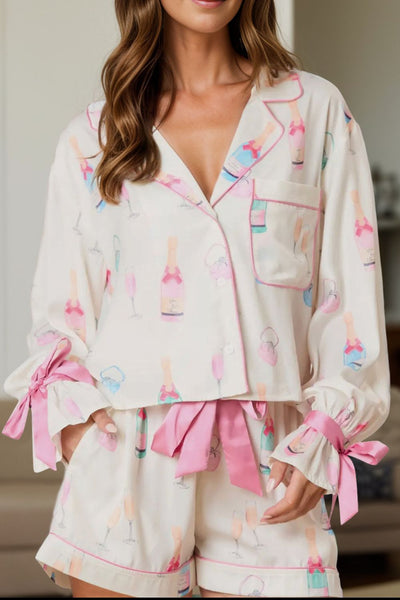 Poppin' Bubbly Shorts Lounge Set