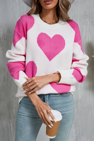 Big Hearts Long Sleeve Sweater