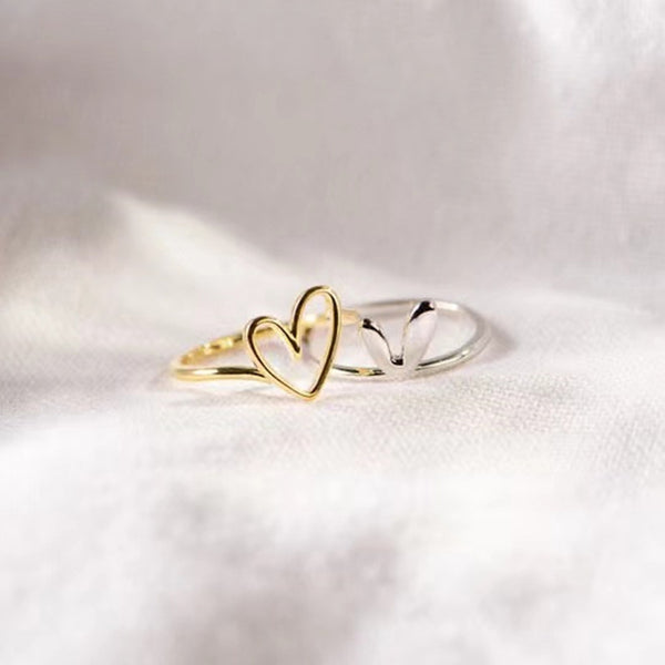 Put Your Heart in Mine Sterling Silver Ring