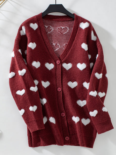 Follow Your Heart V-Neck Cardigan