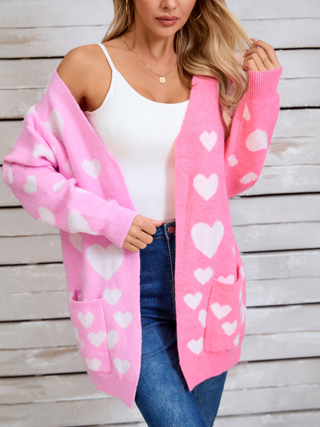 Cross My Heart Open Front Long Sleeve Cardigan