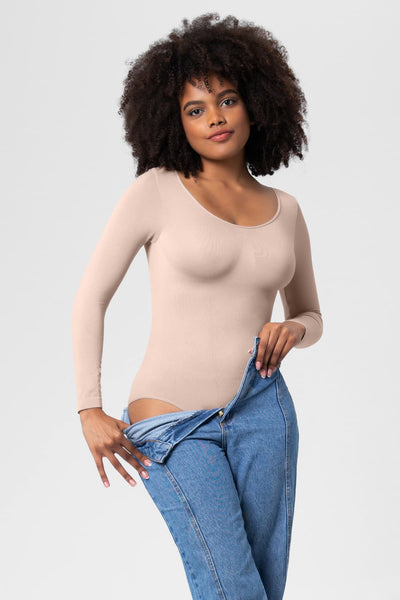 Long Sleeve Shaping Bodysuit+