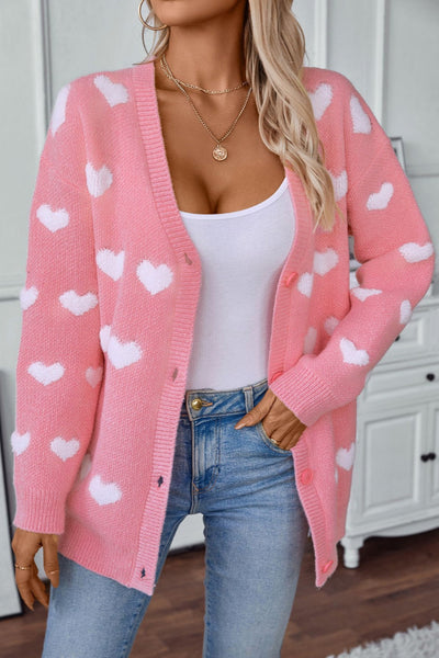 Follow Your Heart V-Neck Cardigan