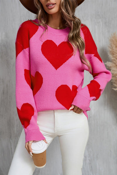 Big Hearts Long Sleeve Sweater