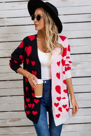 Cross My Heart Open Front Long Sleeve Cardigan