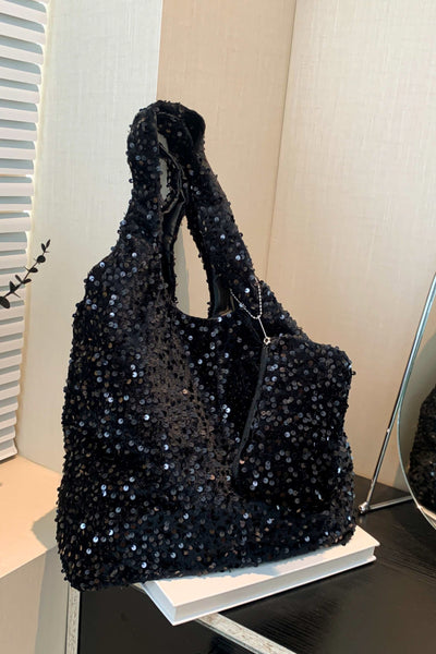 Sequin Carryall Handbag