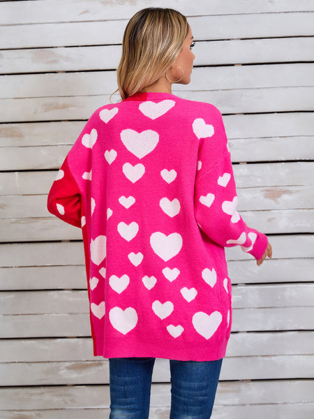 Cross My Heart Open Front Long Sleeve Cardigan