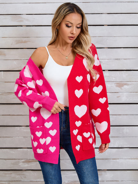 Cross My Heart Open Front Long Sleeve Cardigan