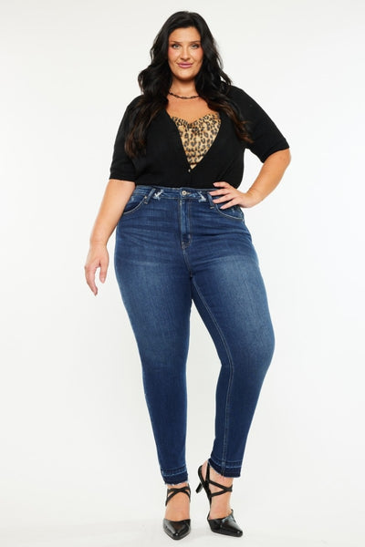 High Rise Ankle Skinny Jeans+