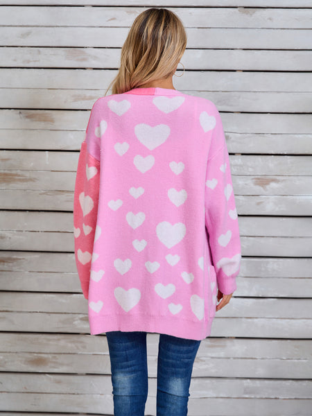 Cross My Heart Open Front Long Sleeve Cardigan
