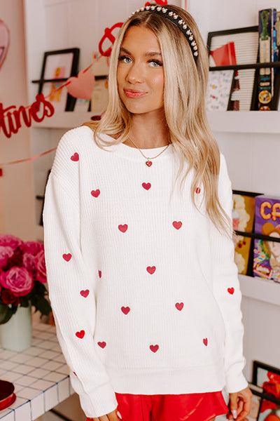 You Have My Heart Embroidered Sweater