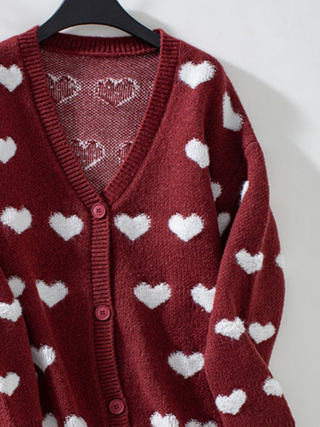 Follow Your Heart V-Neck Cardigan