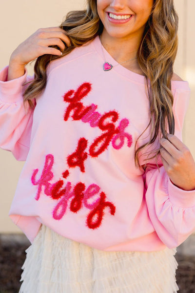 Hugs & Kisses Round Neck Sweatshirt