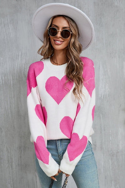 Big Hearts Long Sleeve Sweater