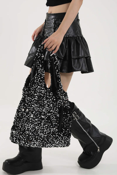 Sequin Carryall Handbag