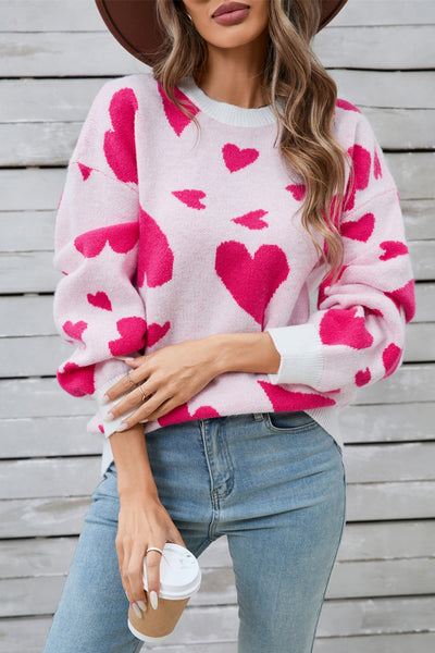 Hearts Desire Long Sleeve Sweater