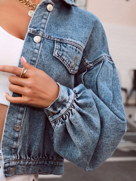 Dropped Shoulder Denim Jacket