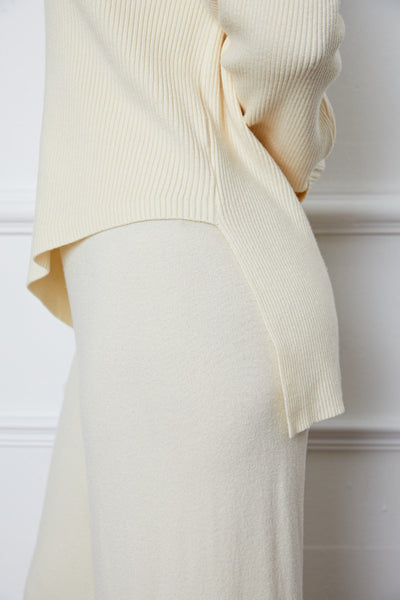 Turtleneck Dropped Shoulder Sweater Set