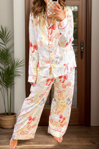 Bow Printed Lounge Set