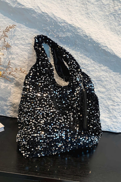 Sequin Carryall Handbag