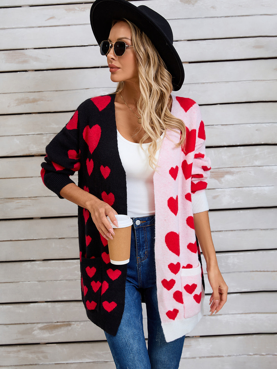 Cross My Heart Open Front Long Sleeve Cardigan