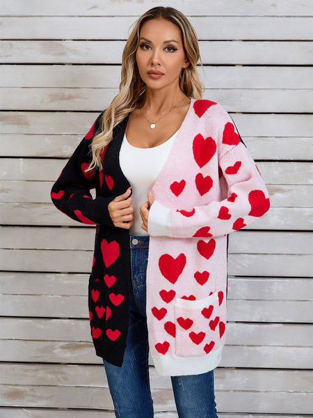 Cross My Heart Open Front Long Sleeve Cardigan