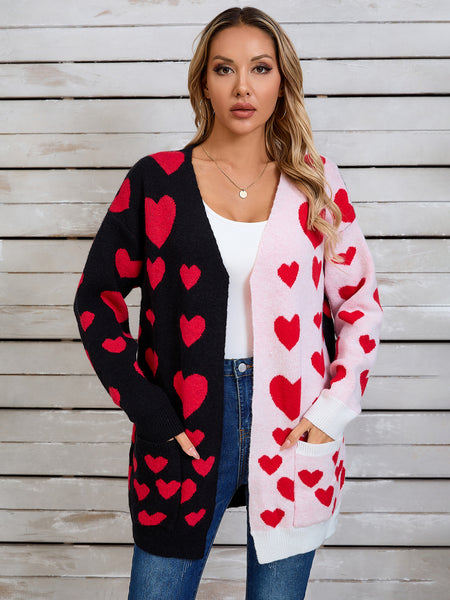 Cross My Heart Open Front Long Sleeve Cardigan